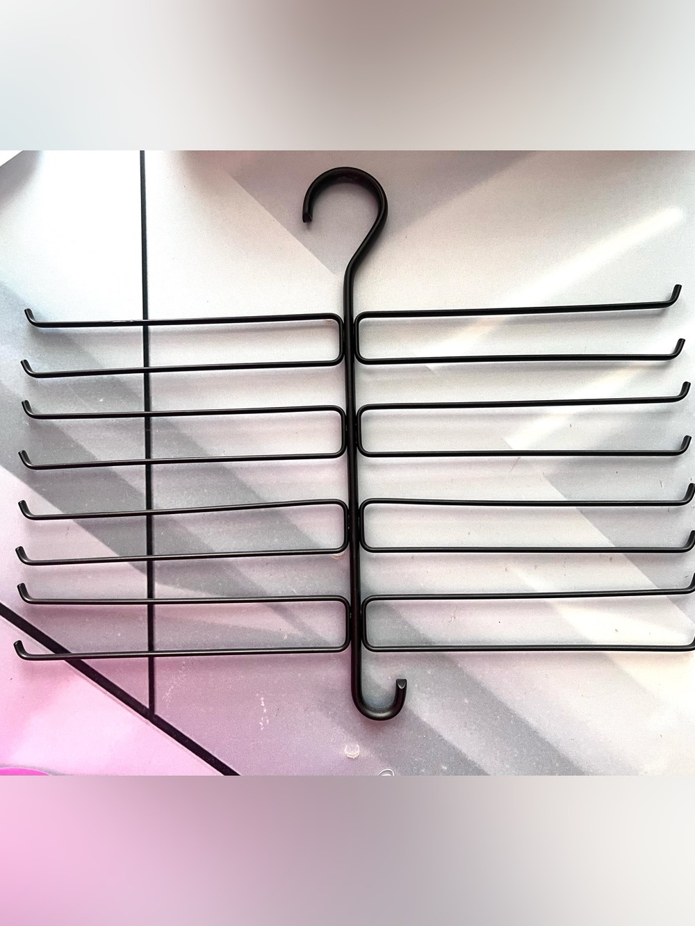 Multi-Tier Brown Metal Hanging Organizer